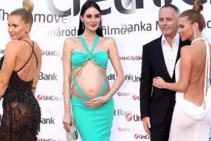 Pompézní party ve Varech obrazem: Verešová bez prádla, Schicková vystavila bříško