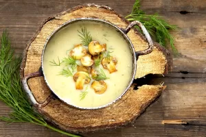 Krémová bramboračka à la kyselo
