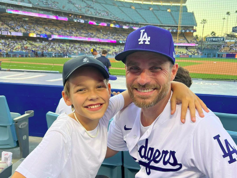 Leoš Mareš se synem