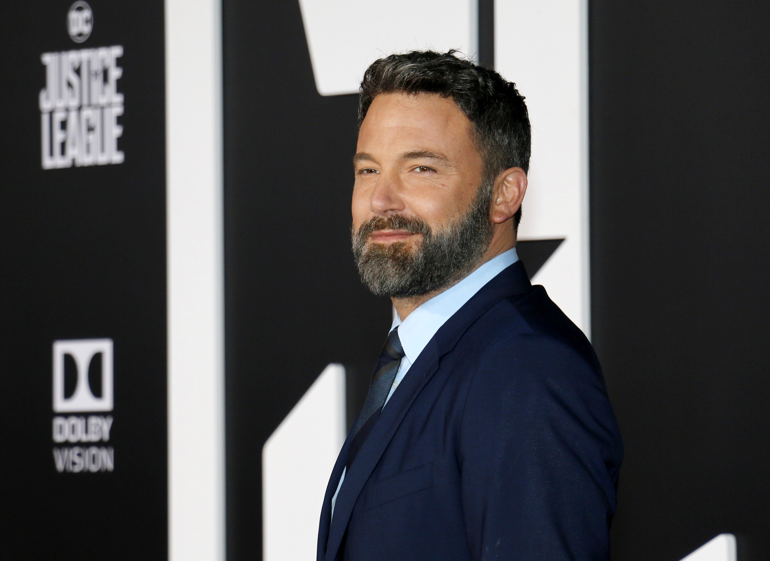 Ben Affleck na premiéře filmu Liga spravedlnosti