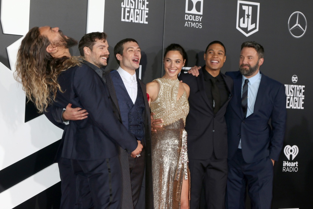 Jason Momoa, Henry Cavill, Ezra Miller, Gal Gadot, Ray Fisher, Ben Affleck