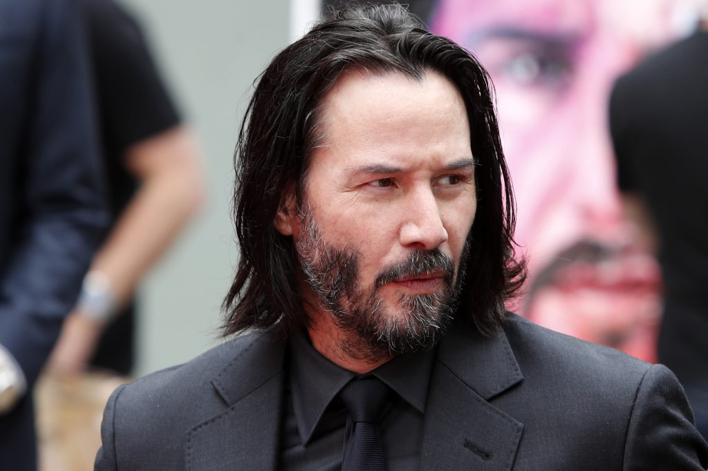 Keanu Reeves na premiéře filmu John Wick: Kapitola 4