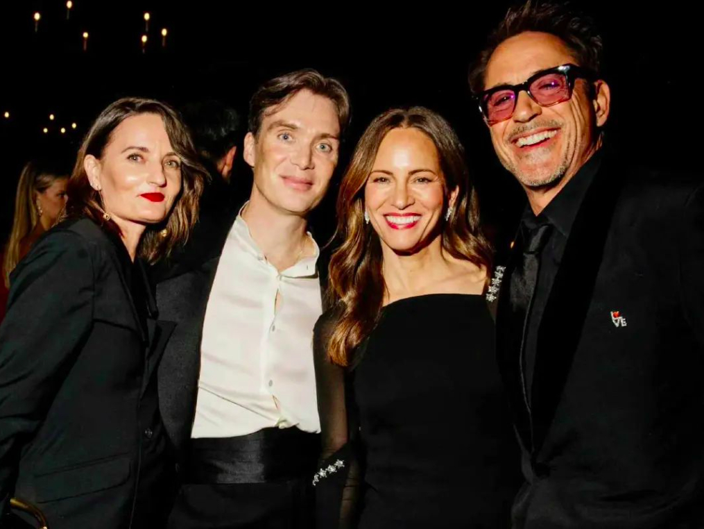 Cillian Murphy a Robert Downey Jr. s manželkami - Zdroj: Instagram