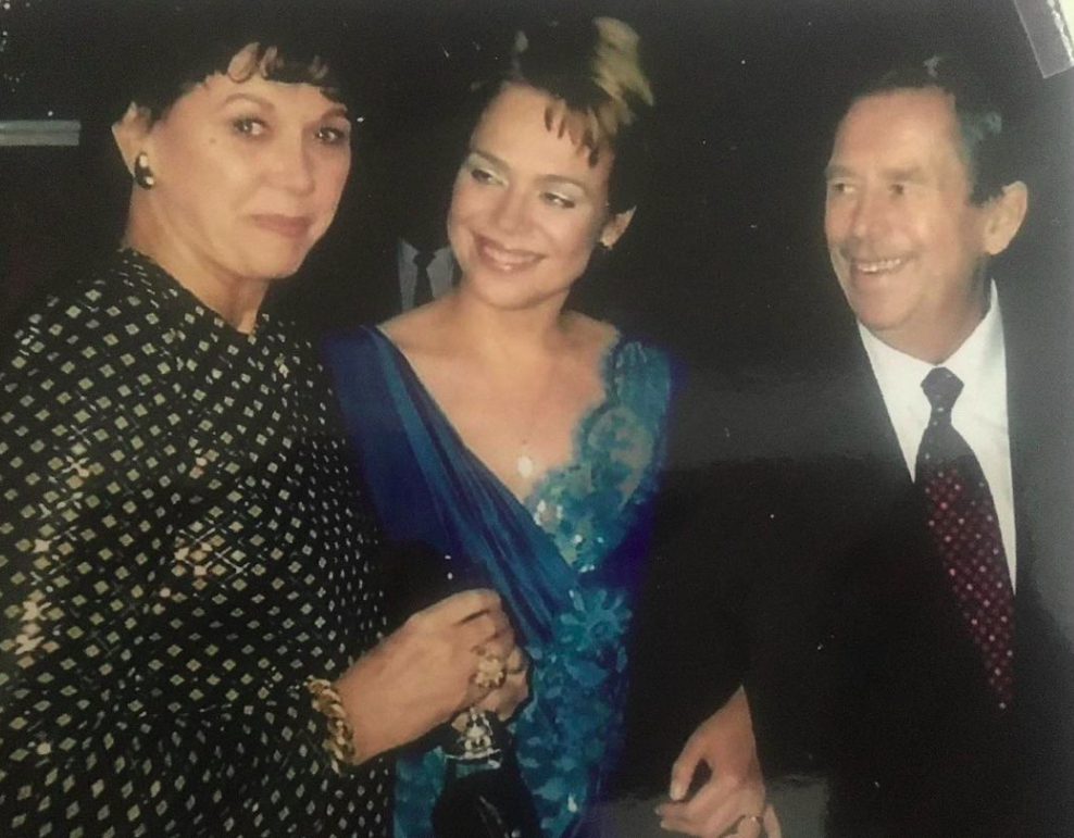 Dagmar Havlová, Václav Havel a Ajá Vrzáňová - zdroj: instagram.com/dagmarhavlova_official/ 