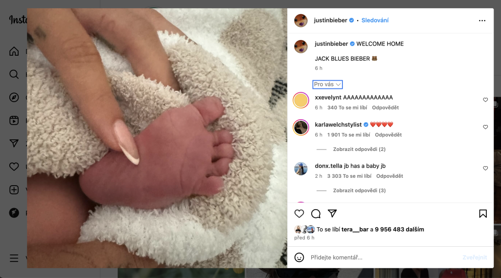 Instagram Justin Bieber