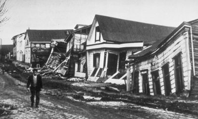 Zemětřesení v Čile 1960 / Foto: Pierre St. Amand - NGDC Natural Hazards Slides with Captions Header, Public Domain